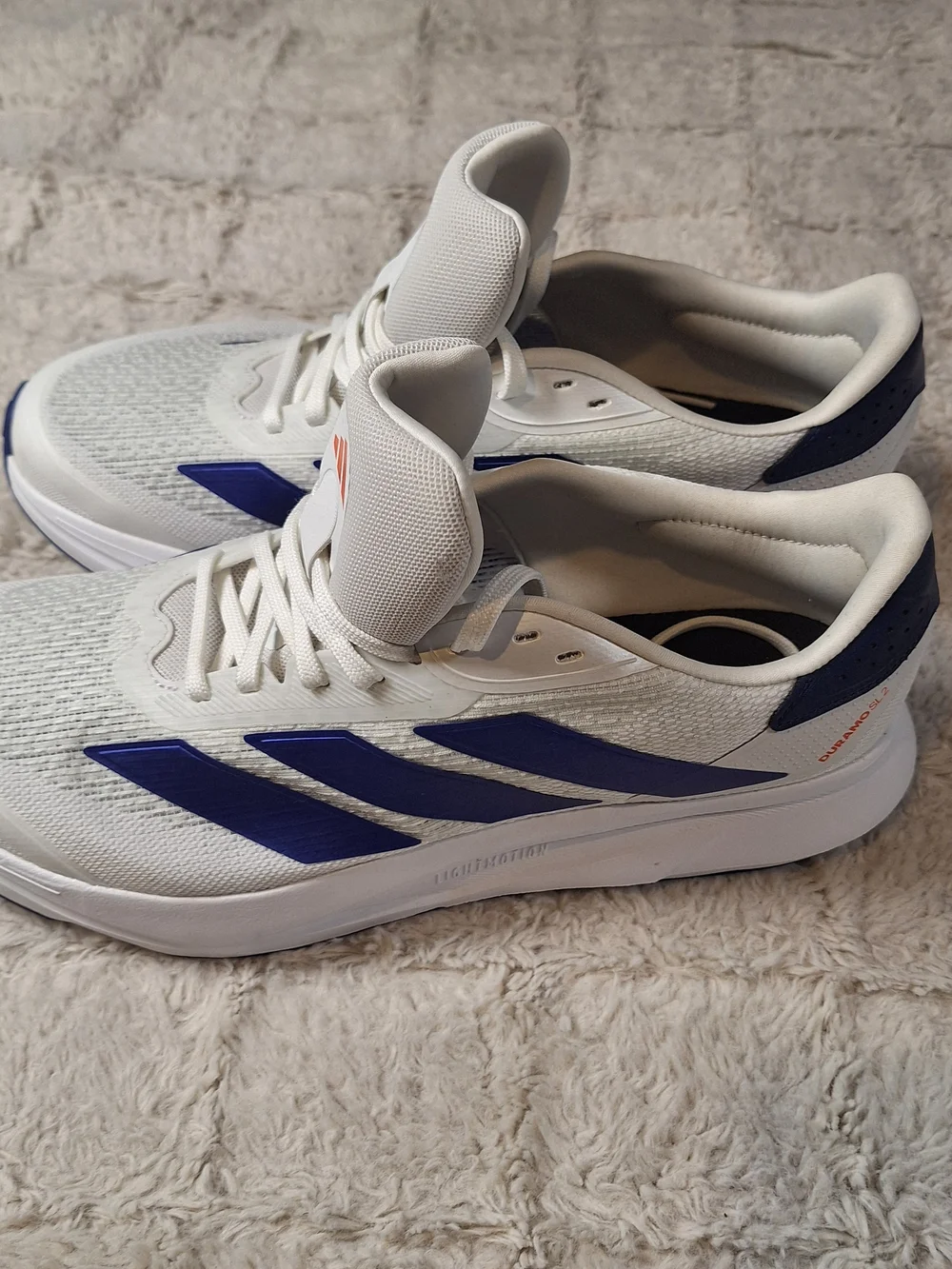 Adidas Men’s White & Blue Running Shoes